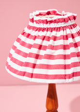 Abajur de Mesa - Listrado Horizontal Vermelho